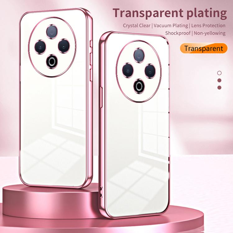 For vivo Y500 5G  Transparent Plating Fine Hole Phone Case