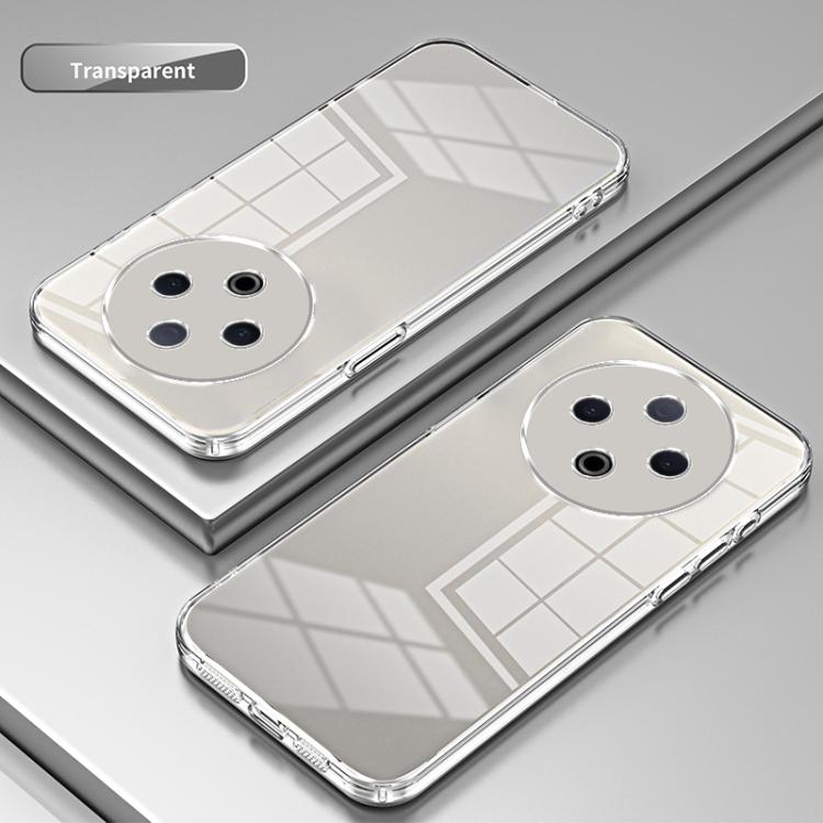 For vivo Y500 5G  Transparent Plating Fine Hole Phone Case