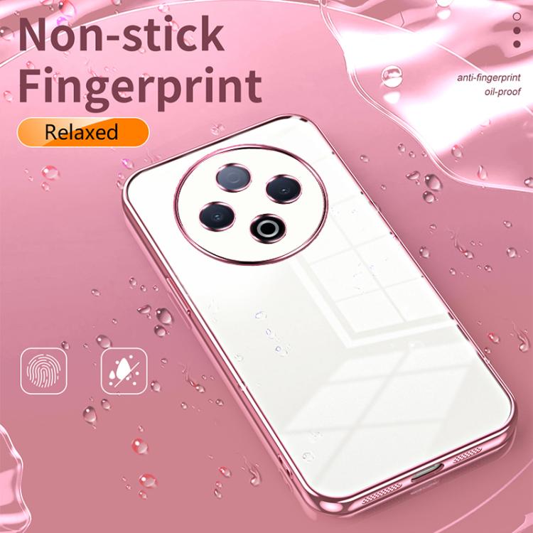For vivo Y500 5G  Transparent Plating Fine Hole Phone Case