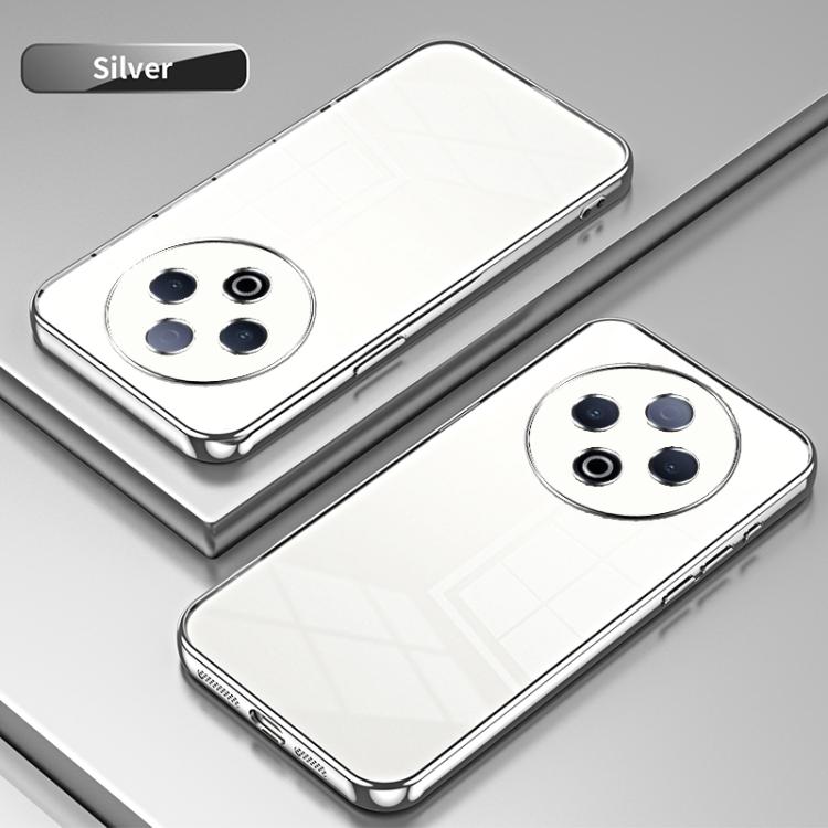For vivo Y500 5G  Transparent Plating Fine Hole Phone Case