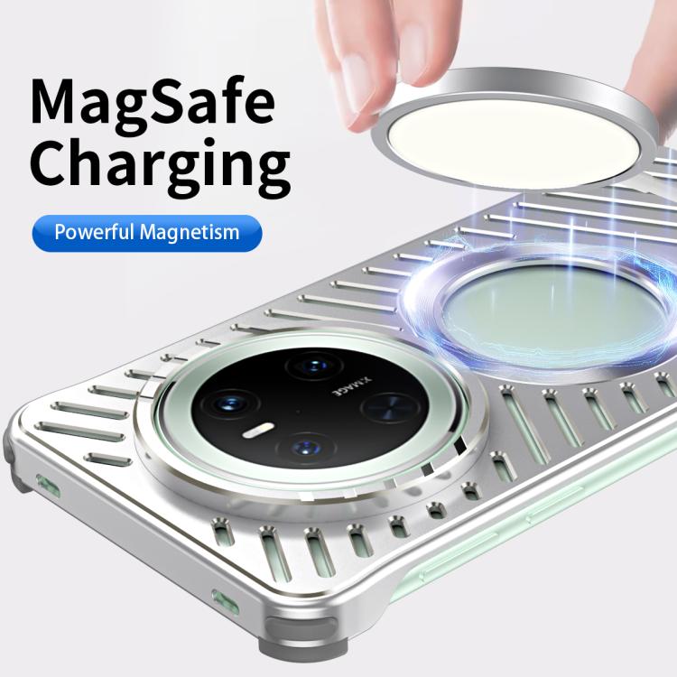 For Huawei Mate 70 Cooling MagSafe Magnetic Metal Phone Case