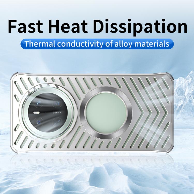 For Huawei Mate 70 Cooling MagSafe Magnetic Metal Phone Case