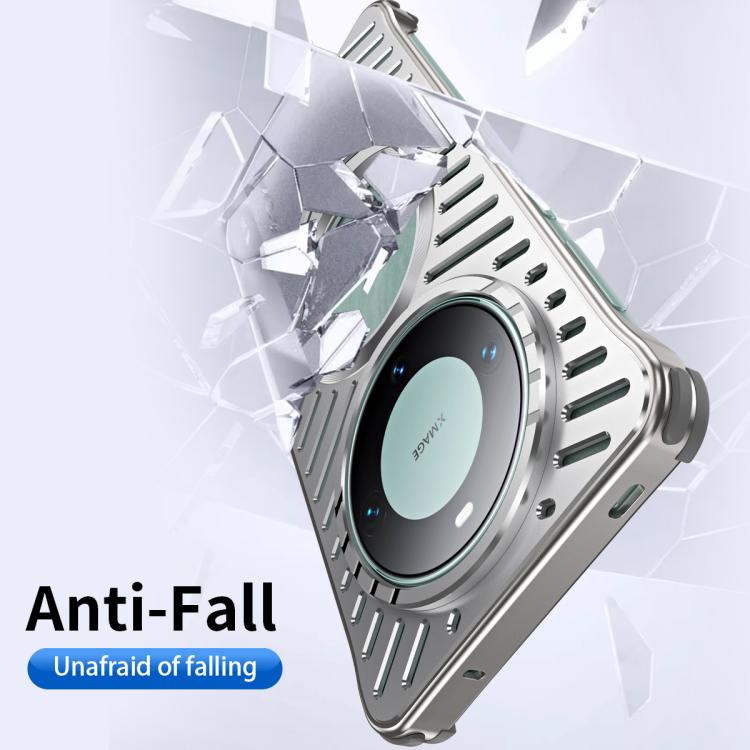 For Huawei Mate 60 Cooling MagSafe Magnetic Metal Phone Case