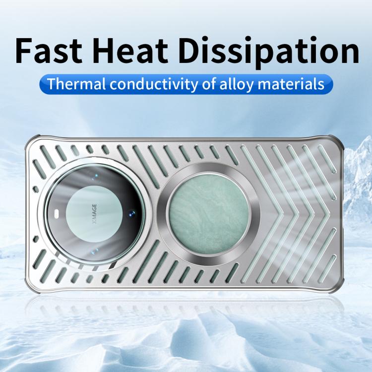 For Huawei Mate 60 Cooling MagSafe Magnetic Metal Phone Case