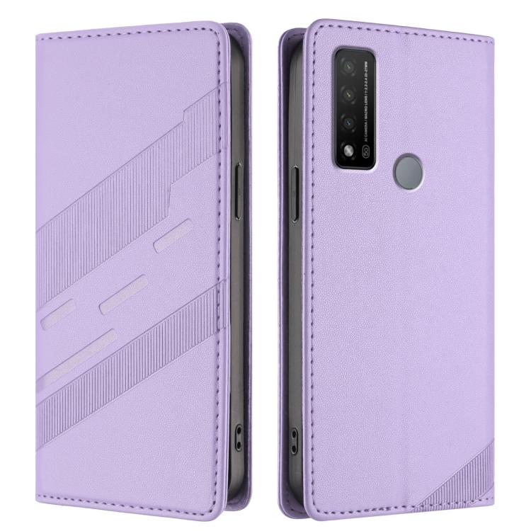 For TCL 20 R 5G Embossed Multi-functional Wallet Retro Leather Phone Case