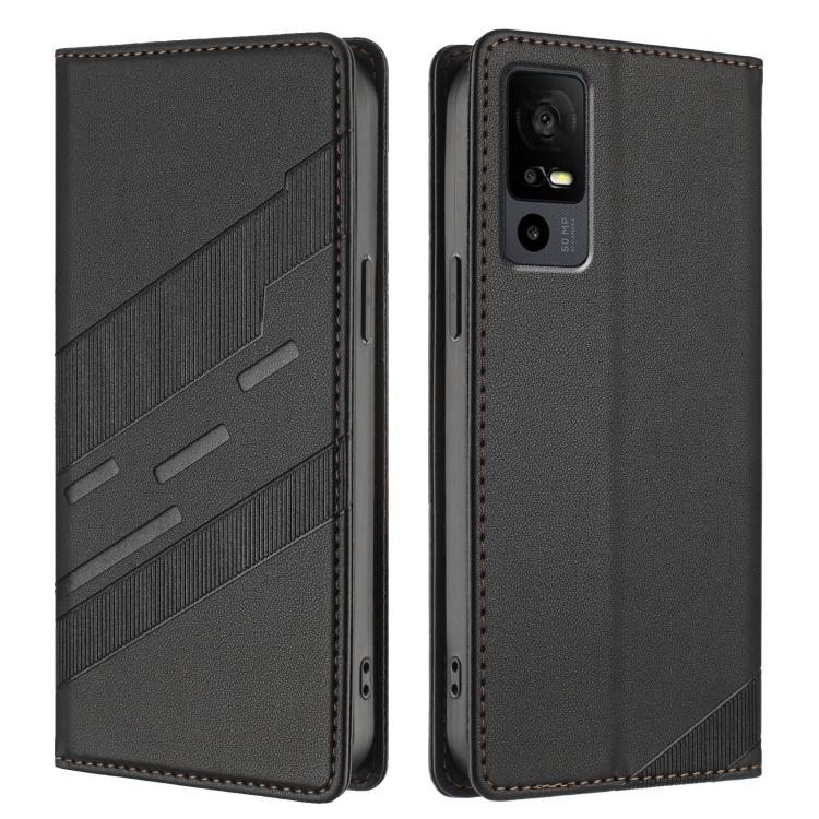 For TCL 40 R 5G Embossed Multi-functional Wallet Retro Leather Phone Case