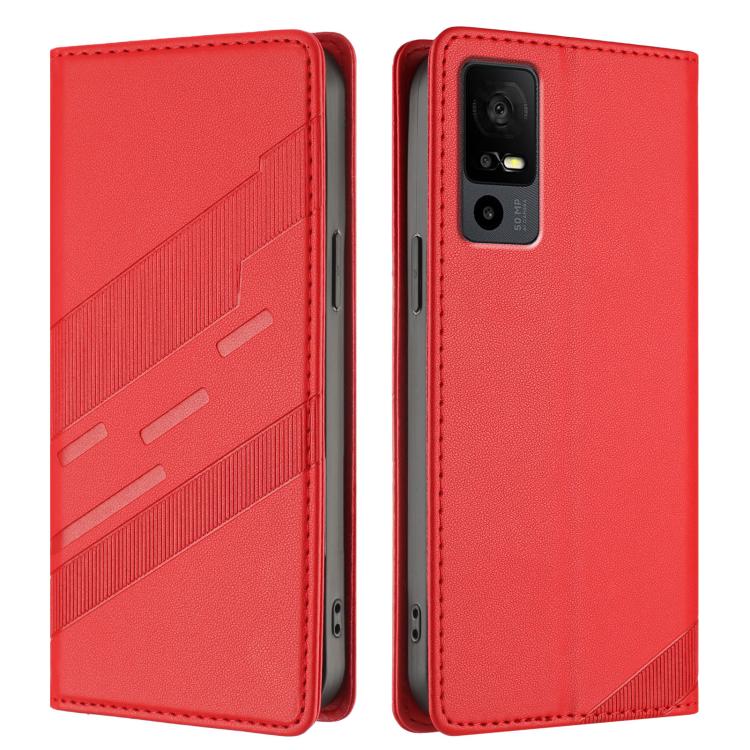 For TCL 40 R 5G Embossed Multi-functional Wallet Retro Leather Phone Case