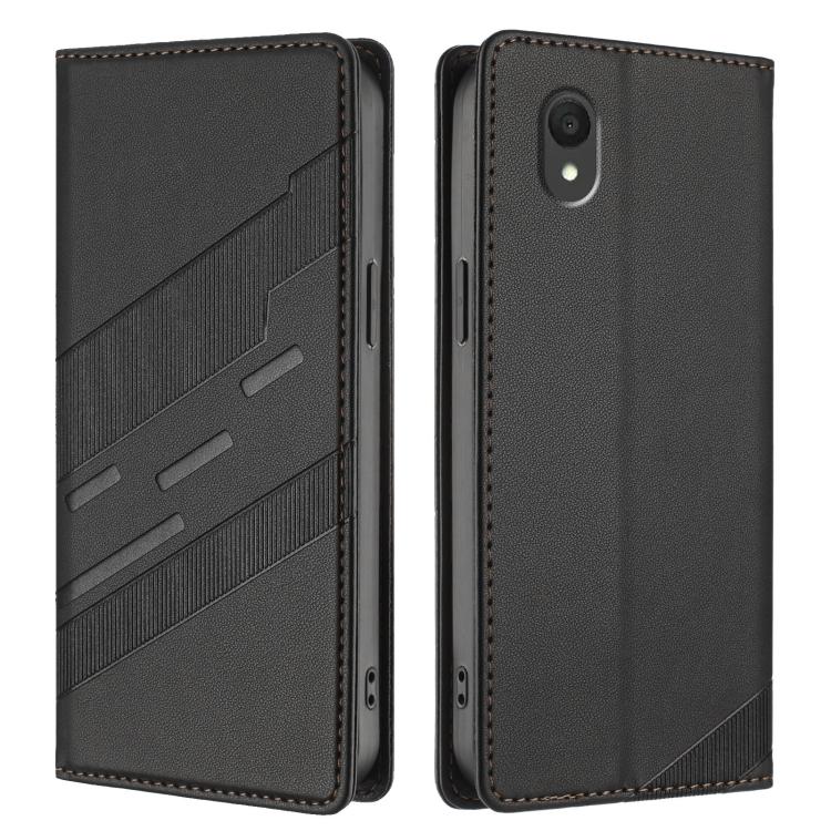 For TCL 201 Embossed Multi-functional Wallet Retro Leather Phone Case