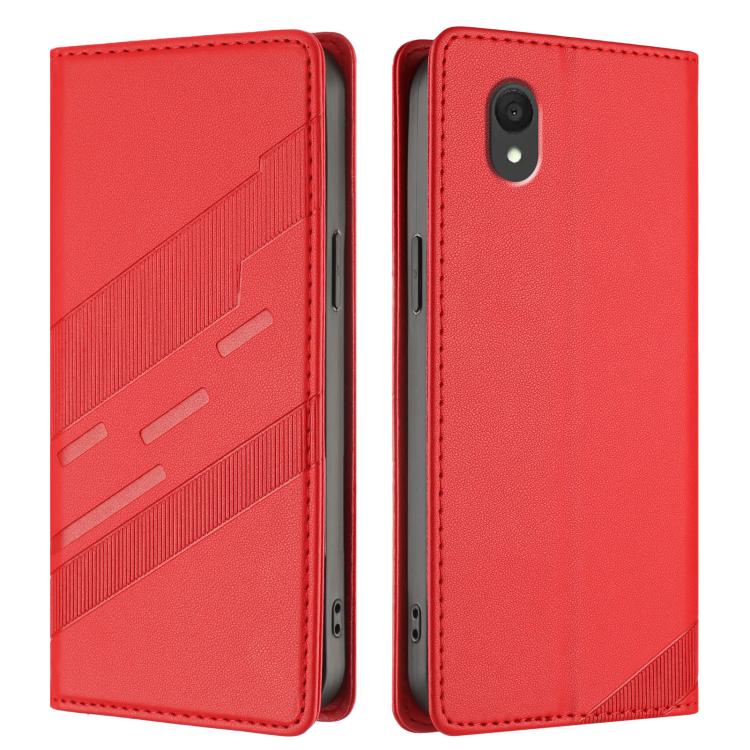 For TCL 201 Embossed Multi-functional Wallet Retro Leather Phone Case
