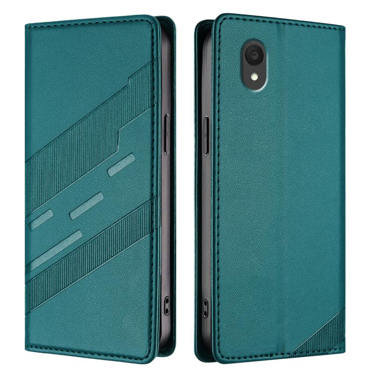 For TCL 201 Embossed Multi-functional Wallet Retro Leather Phone Case