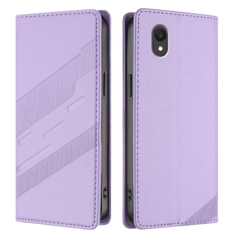 For TCL 201 Embossed Multi-functional Wallet Retro Leather Phone Case