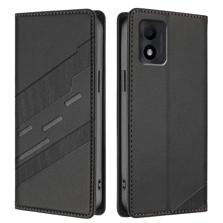 For TCL 303 Embossed Multi-functional Wallet Retro Leather Phone Case