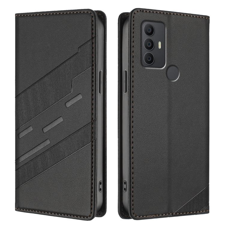 For TCL 305 / 306 / 30 SE Embossed Multi-functional Wallet Retro Leather Phone Case