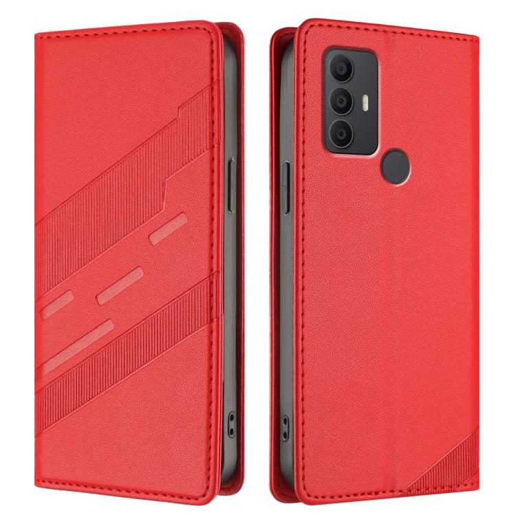 For TCL 305 / 306 / 30 SE Embossed Multi-functional Wallet Retro Leather Phone Case