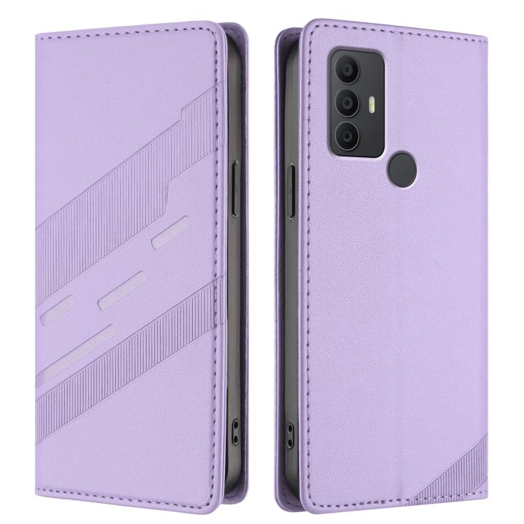 For TCL 305 / 306 / 30 SE Embossed Multi-functional Wallet Retro Leather Phone Case