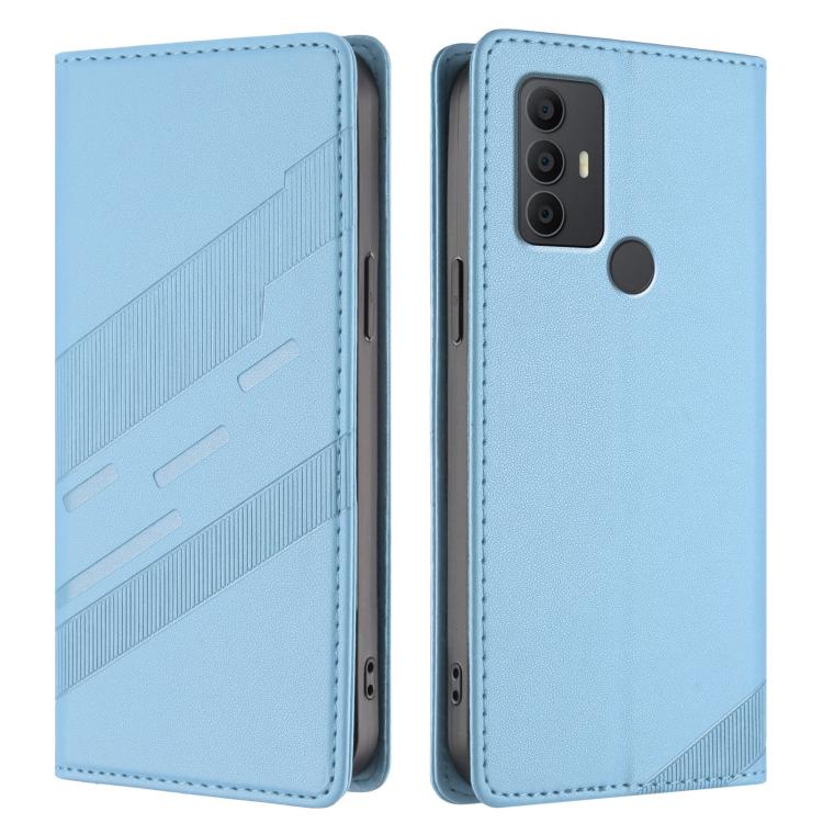 For TCL 305 / 306 / 30 SE Embossed Multi-functional Wallet Retro Leather Phone Case