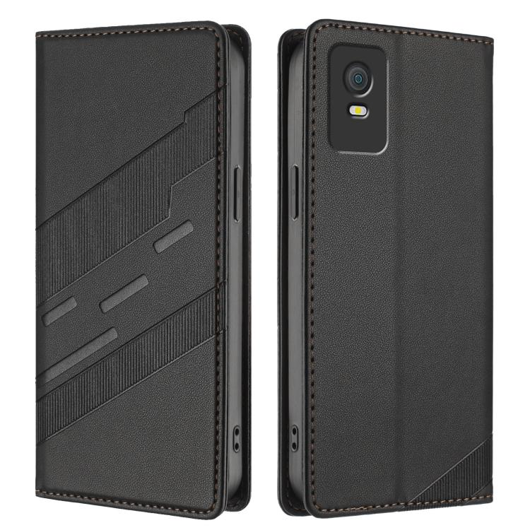 For TCL 403 Embossed Multi-functional Wallet Retro Leather Phone Case