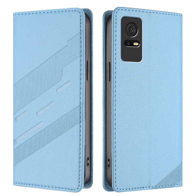 For TCL 408 / 406 / 405 Embossed Multi-functional Wallet Retro Leather Phone Case