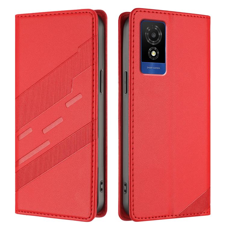 For TCL 501 / T433D Embossed Multi-functional Wallet Retro Leather Phone Case