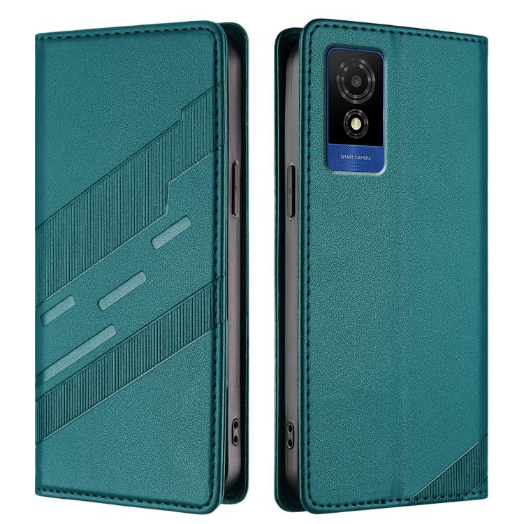 For TCL 501 / T433D Embossed Multi-functional Wallet Retro Leather Phone Case