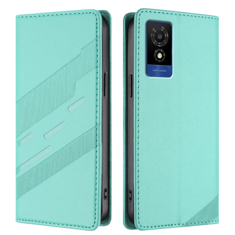 For TCL 501 / T433D Embossed Multi-functional Wallet Retro Leather Phone Case