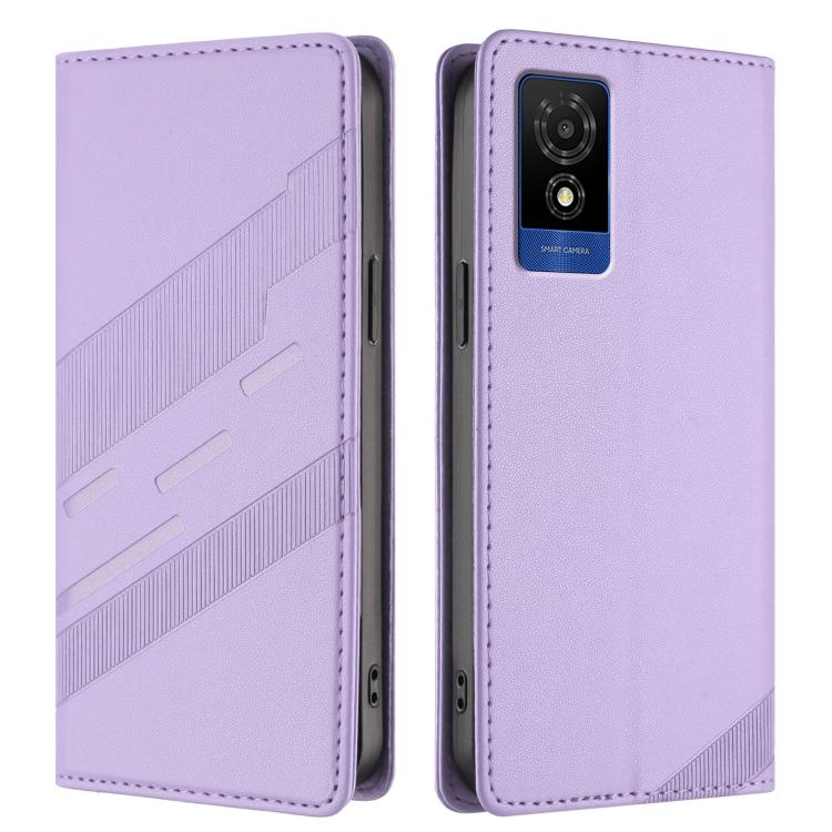 For TCL 501 / T433D Embossed Multi-functional Wallet Retro Leather Phone Case
