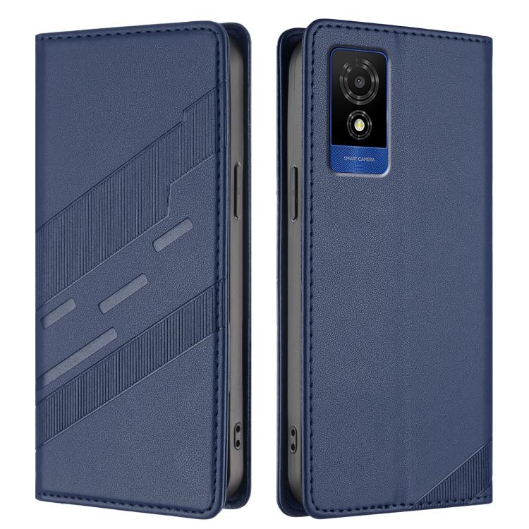 For TCL 501 / T433D Embossed Multi-functional Wallet Retro Leather Phone Case