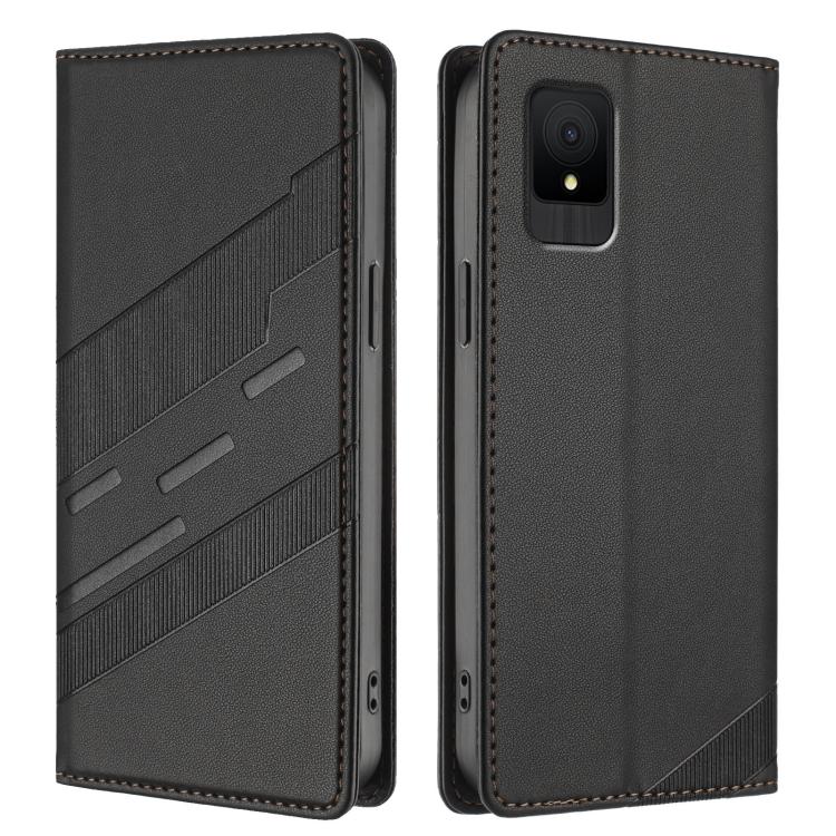 For TCL 502 Embossed Multi-functional Wallet Retro Leather Phone Case