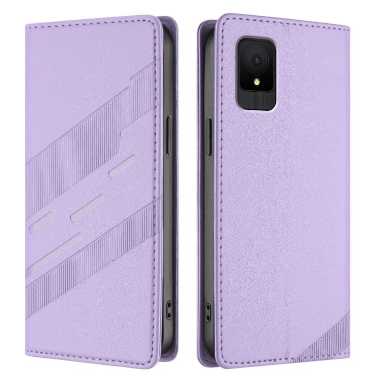 For TCL 502 Embossed Multi-functional Wallet Retro Leather Phone Case