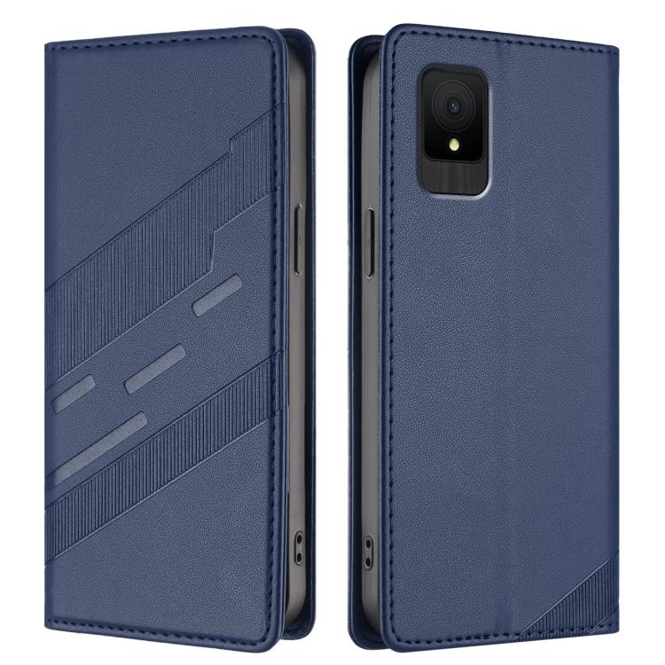 For TCL 502 Embossed Multi-functional Wallet Retro Leather Phone Case