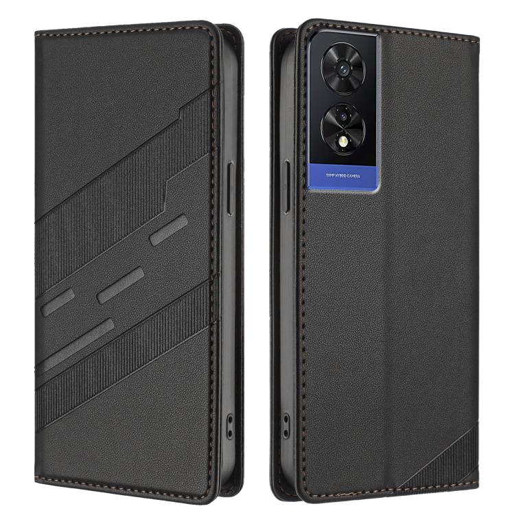 For TCL 505 Embossed Multi-functional Wallet Retro Leather Phone Case