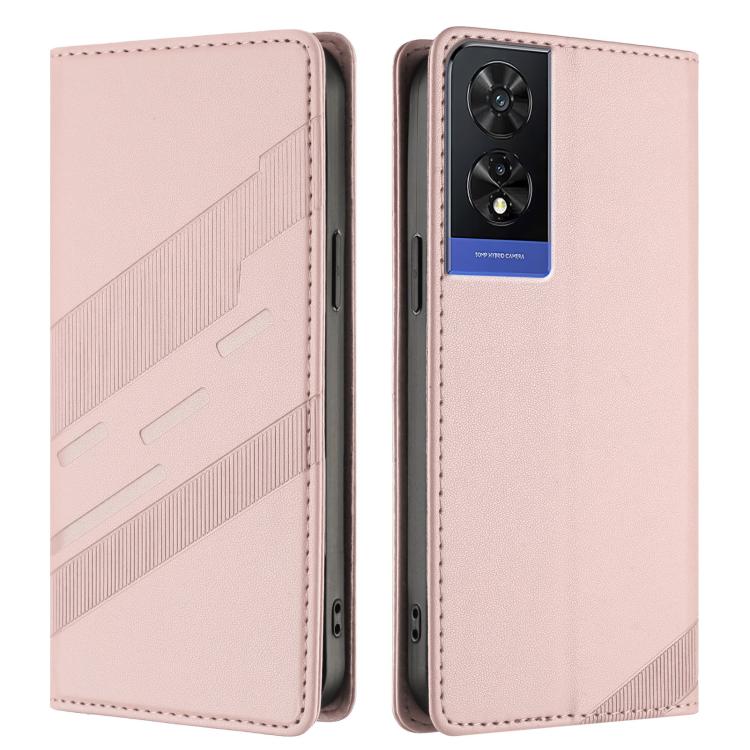 For TCL 505 Embossed Multi-functional Wallet Retro Leather Phone Case
