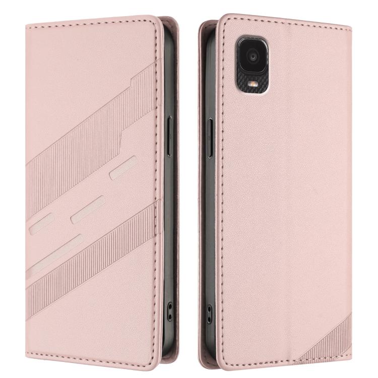 For TCL A3 / A600DL Embossed Multi-functional Wallet Retro Leather Phone Case
