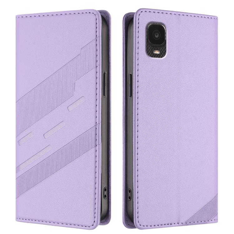 For TCL A3 / A600DL Embossed Multi-functional Wallet Retro Leather Phone Case