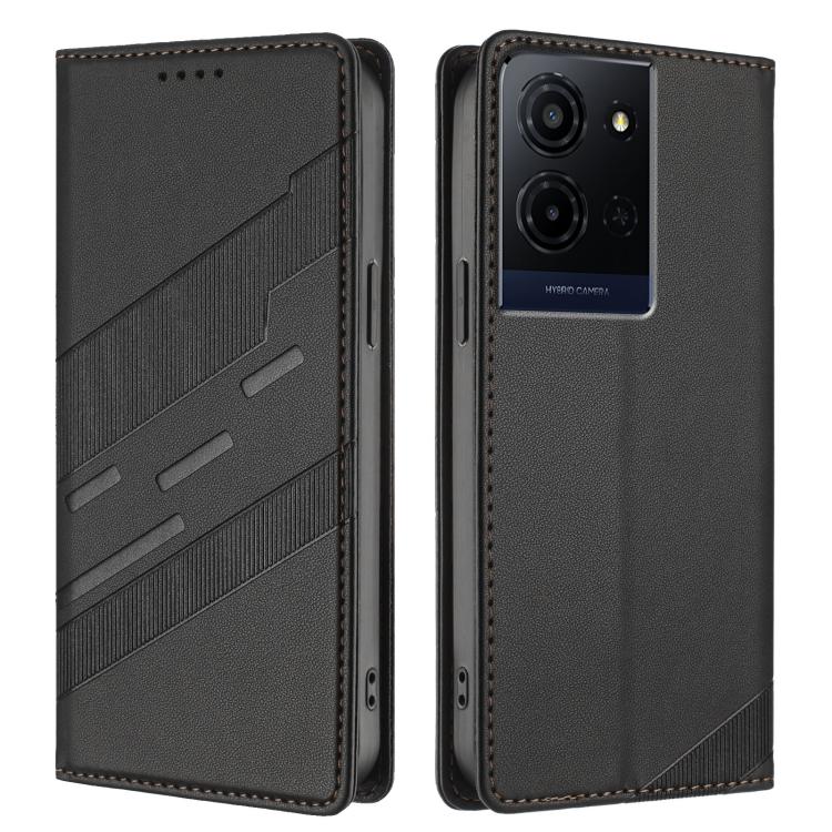 For TCL K33 5G / K32 5G Embossed Multi-functional Wallet Retro Leather Phone Case