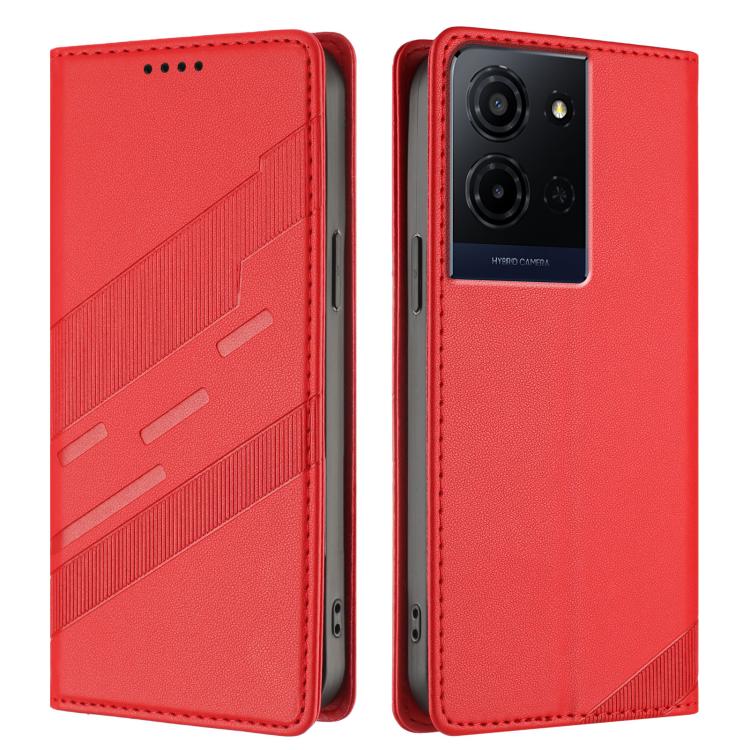 For TCL K33 5G / K32 5G Embossed Multi-functional Wallet Retro Leather Phone Case