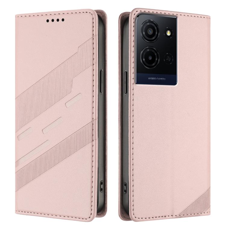 For TCL K33 5G / K32 5G Embossed Multi-functional Wallet Retro Leather Phone Case