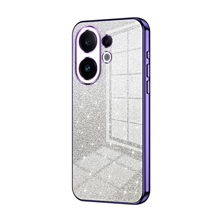 For vivo S30 Gradient Glitter Powder Electroplated Phone Case
