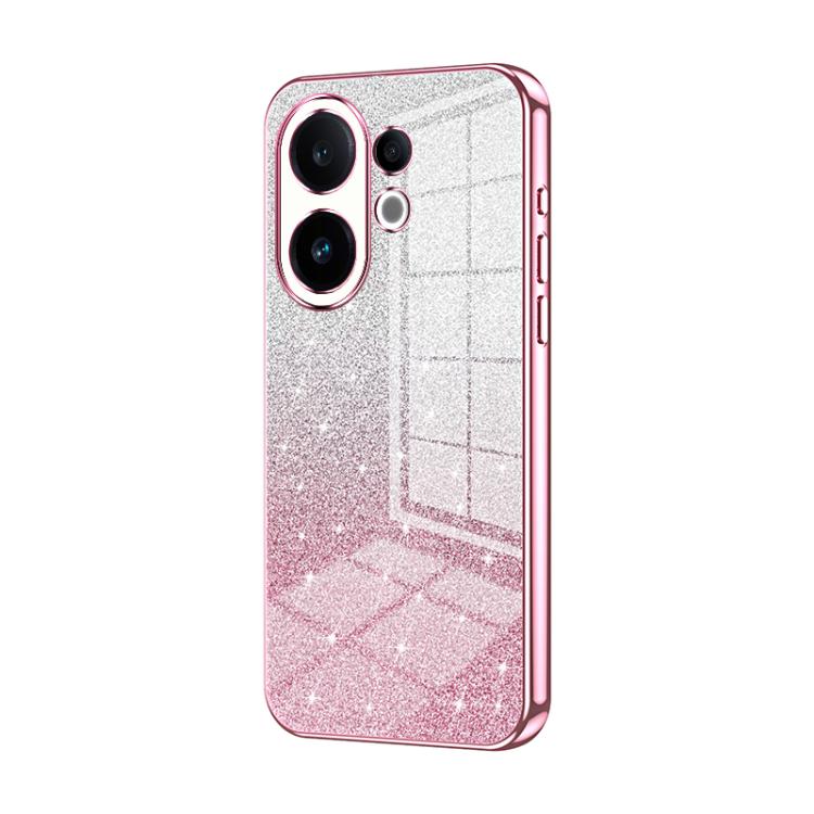 For vivo S30 Gradient Glitter Powder Electroplated Phone Case
