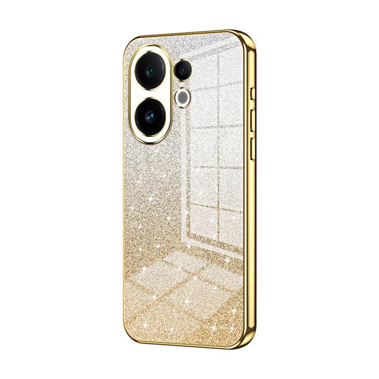 For vivo S30 Gradient Glitter Powder Electroplated Phone Case