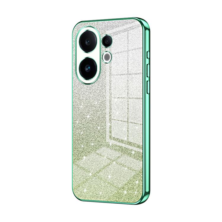 For vivo S30 Gradient Glitter Powder Electroplated Phone Case