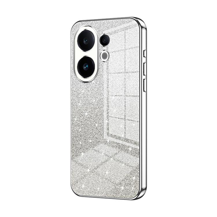 For vivo S30 Gradient Glitter Powder Electroplated Phone Case