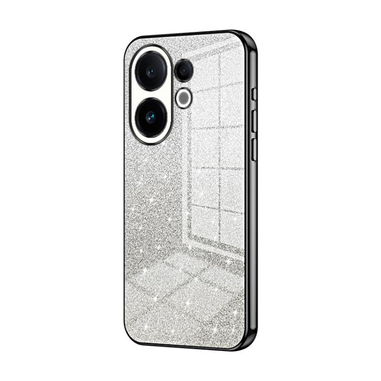 For vivo S30 Gradient Glitter Powder Electroplated Phone Case