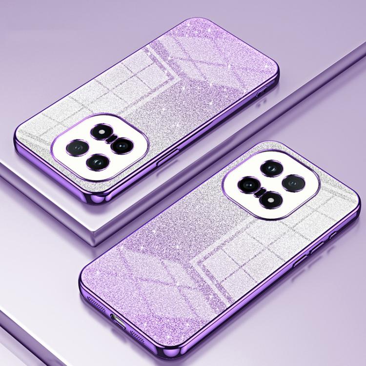 For vivo iQOO 15 Gradient Glitter Powder Electroplated Phone Case