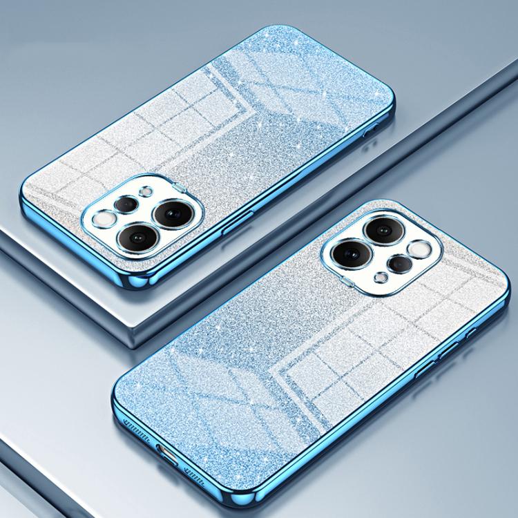 For vivo S50 Gradient Glitter Powder Electroplated Phone Case