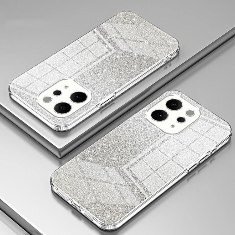 For vivo S50 Gradient Glitter Powder Electroplated Phone Case