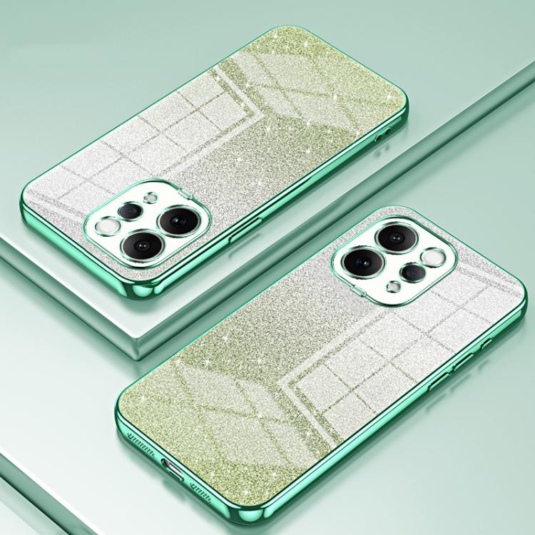 For vivo S50 Gradient Glitter Powder Electroplated Phone Case