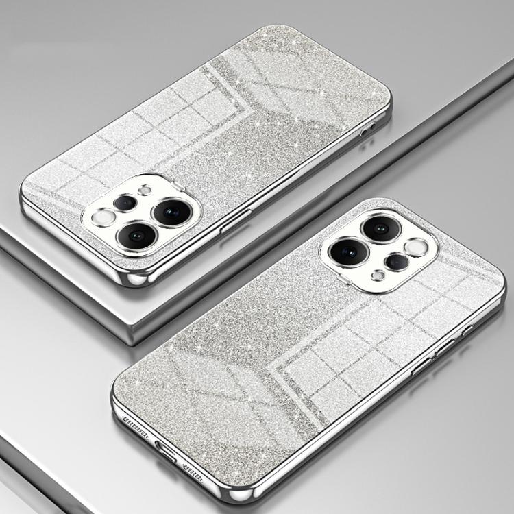 For vivo S50 Gradient Glitter Powder Electroplated Phone Case