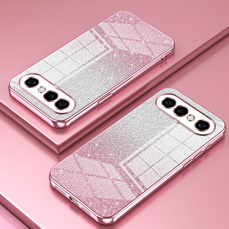 For vivo S50 Pro mini Gradient Glitter Powder Electroplated Phone Case