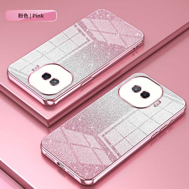 For vivo iQOO Z11 Turbo Gradient Glitter Powder Electroplated Phone Case